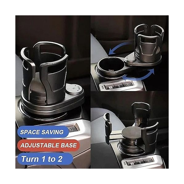 Porte Gobelet De Voiture Double,ajustable et Rotatif