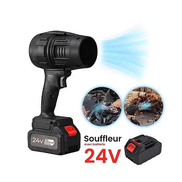 Souffleur à Jet Turbo Portable avec double Batterie Lithium 24V